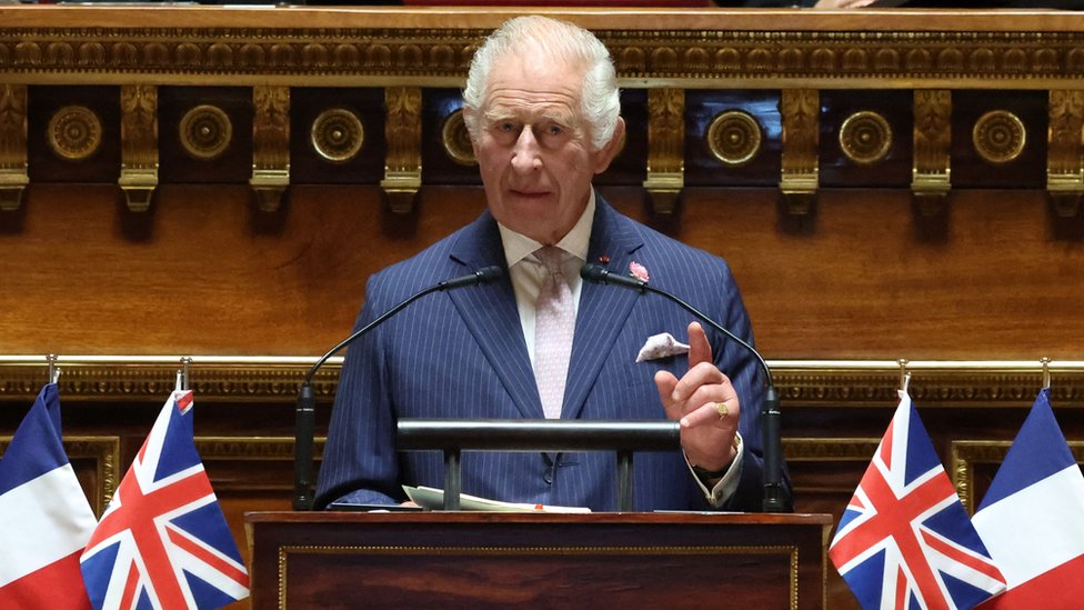 King Charles makes historic speech at French senate