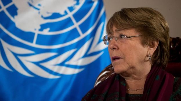 BM İnsan Hakları Yüksek komiseri Michelle Bachelet, haziranda Venezuela'daydı