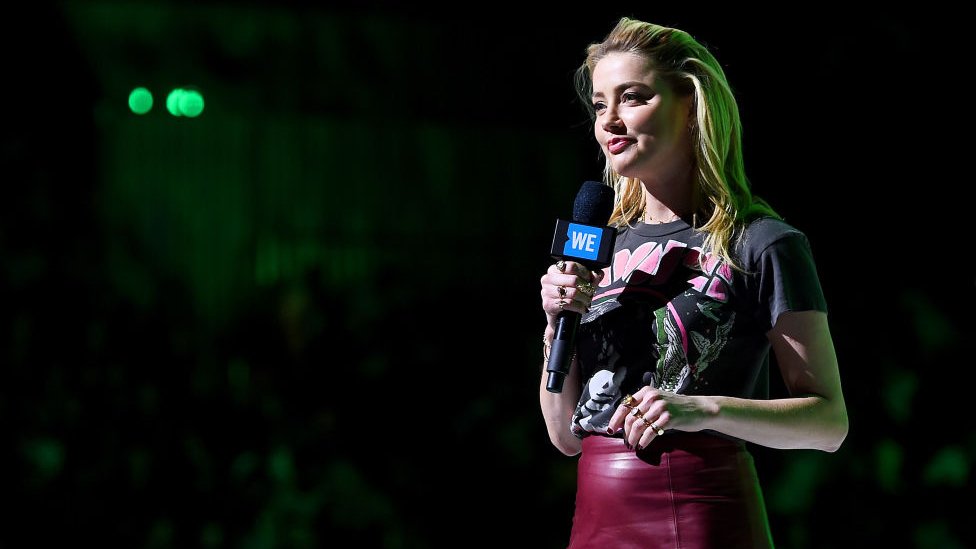 Amber Heard durante el evento We Day de Naciones Unidas en 2019.