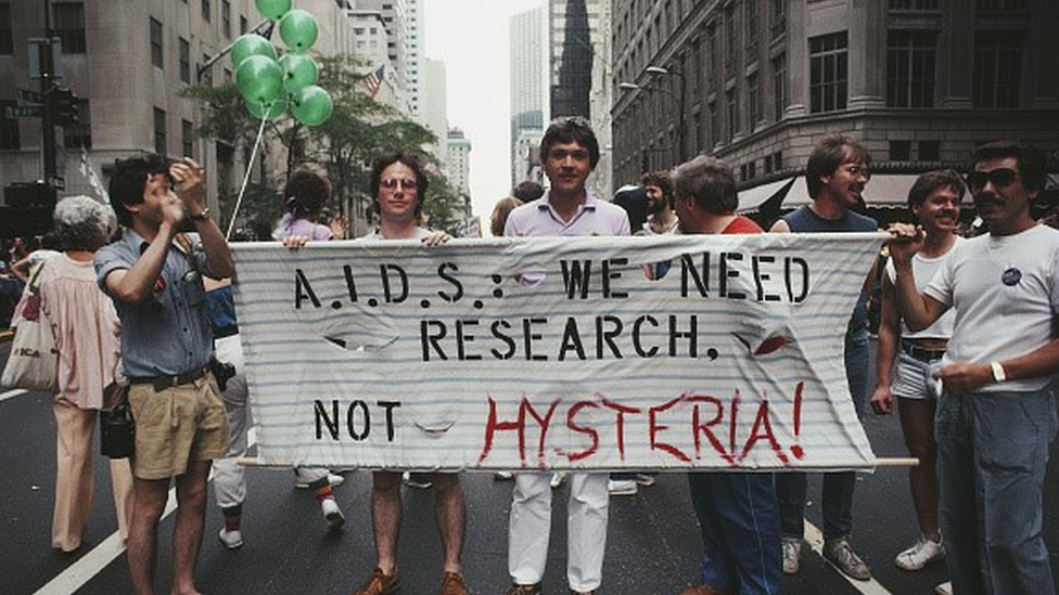Protesto nos EUA em 1983