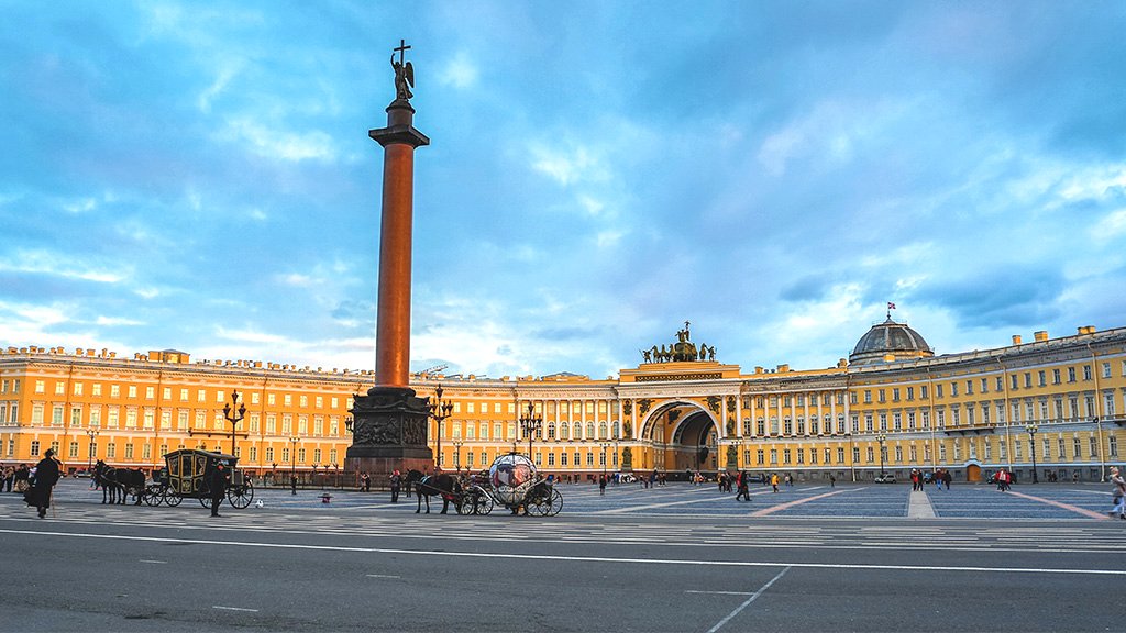 俄羅斯聖彼得堡的宮殿廣場