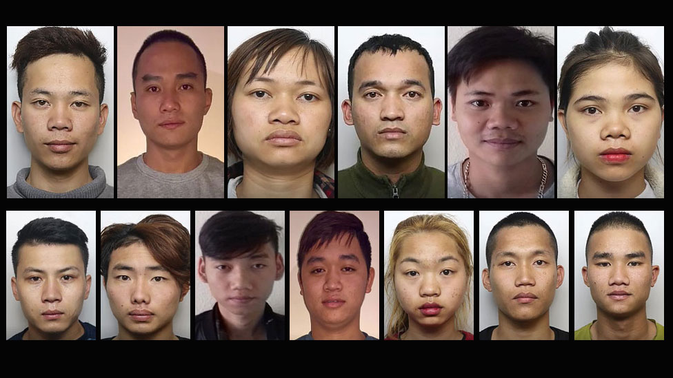 Полицейские снимки 13 исчезнувших вьетнамских иммигрантов