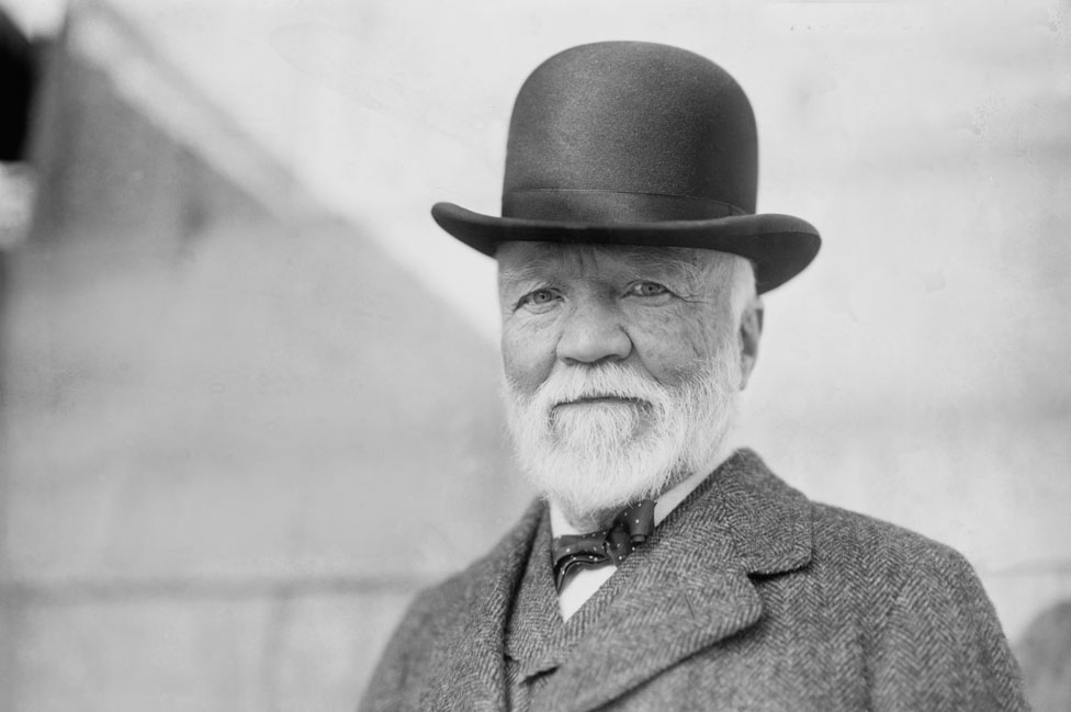 Retrato de Andrew Carnegie