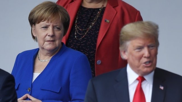 Merkel y Trump