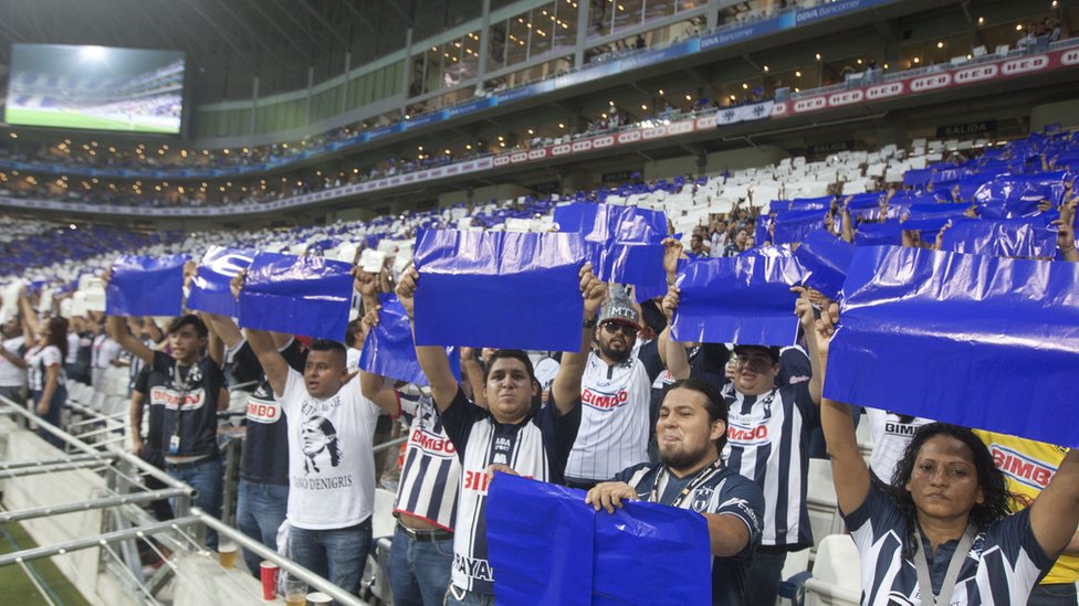 El estadio BBVA Bancomer de Monterrey es el más nuevo en México y podría ser uno de los elegidos si México coorganiza el Mundial de 2026. Etadio BBVA Bancomer
