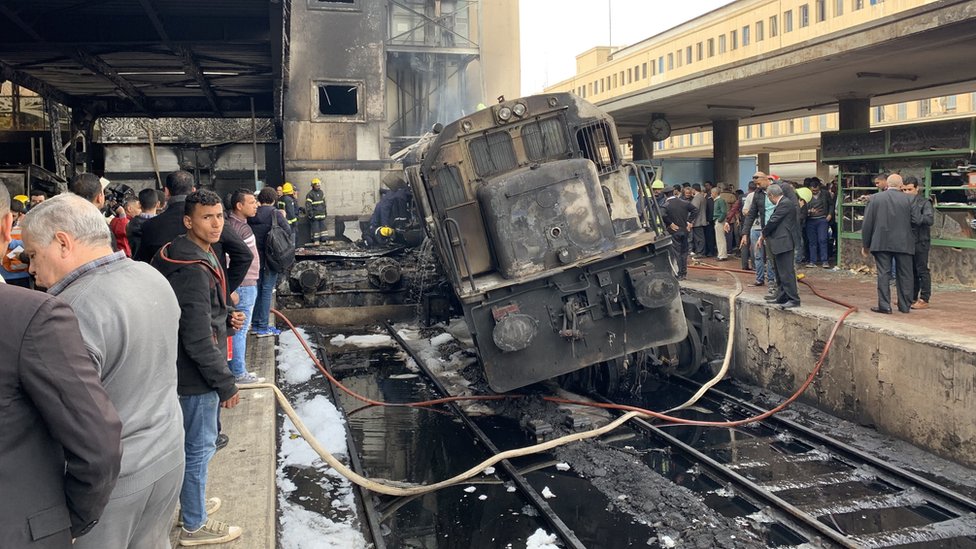 Sudar železniča stanica Kairo, požap u Kairu