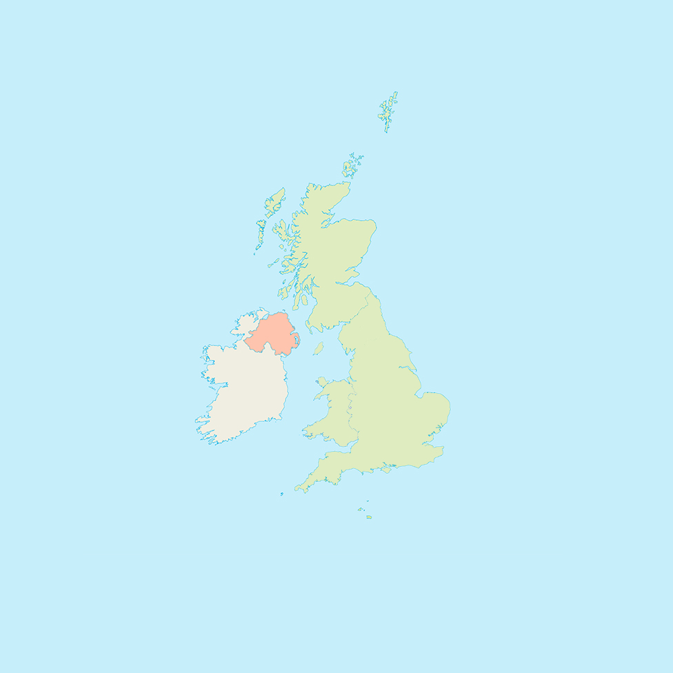 Map of UK and Ireland