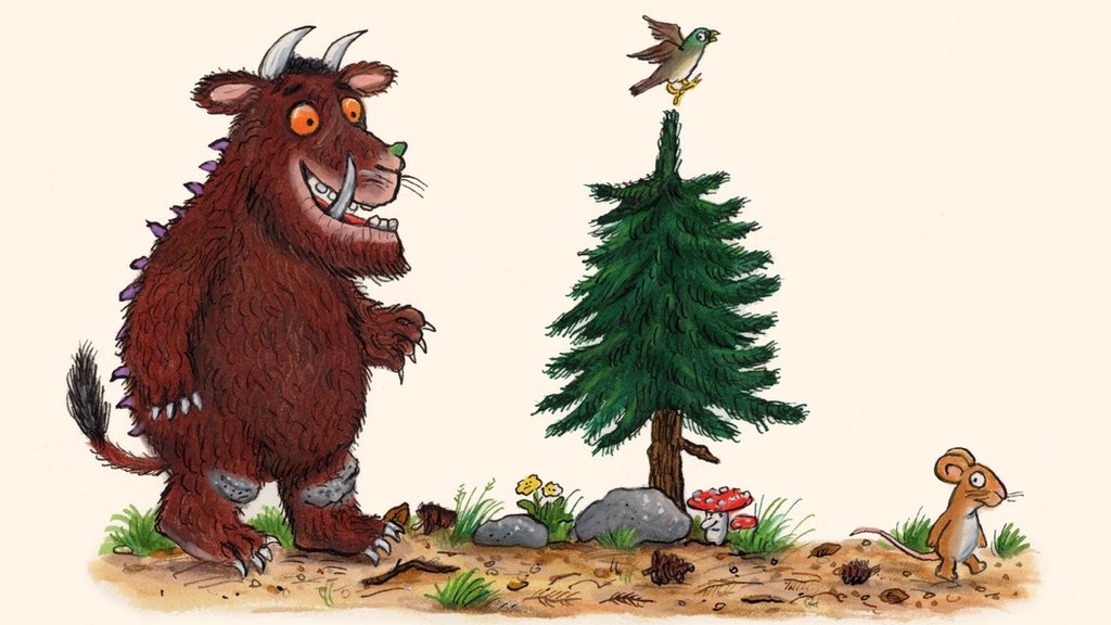 The Gruffalo author Julia Donaldson shows her characters social distancing  - BBC News