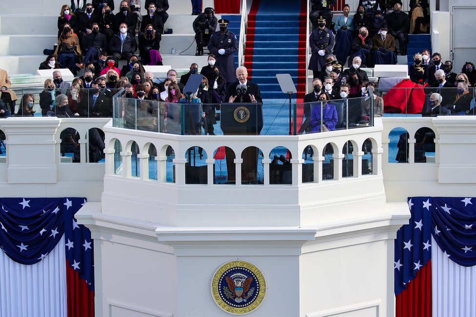 President Biden gives his inaugural speech