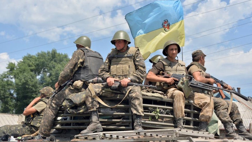 Soldados ucranianos em 2014