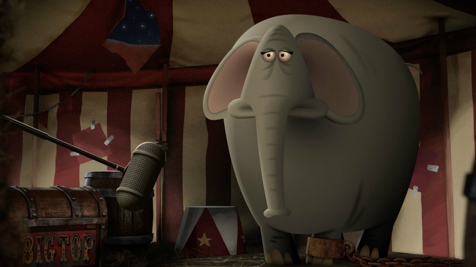 Слон из анимации Aardman