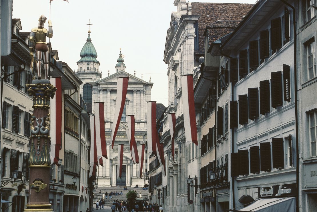 Una calle central de Solothurn