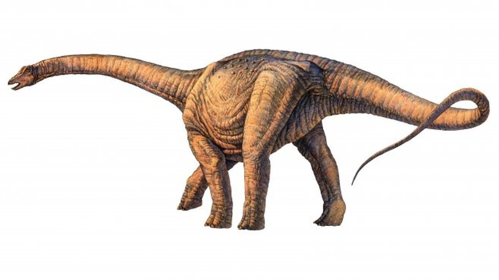Una ilustración del Argentinosaurus
