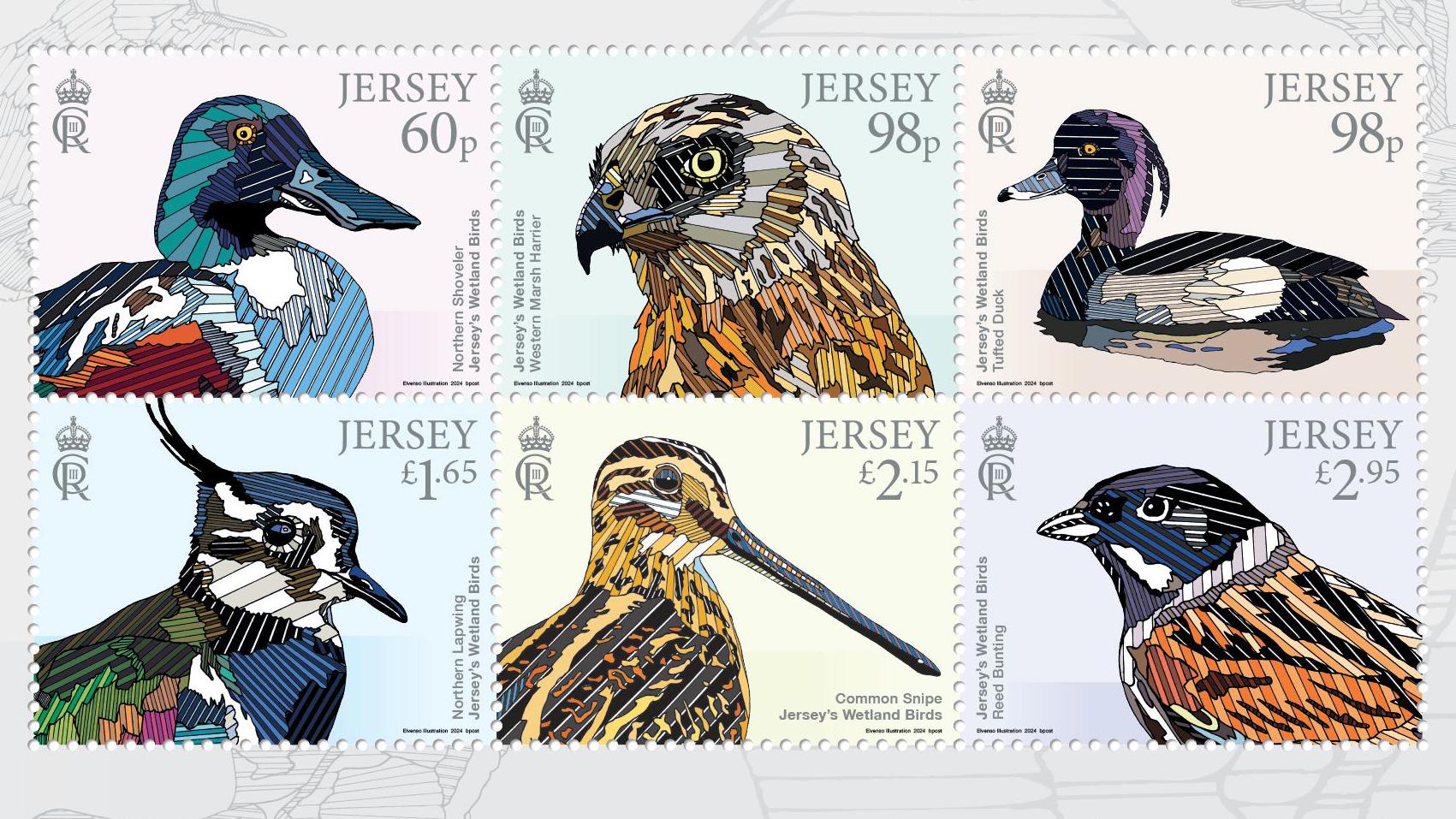 Jersey Post releases stamps featuring wetland birds