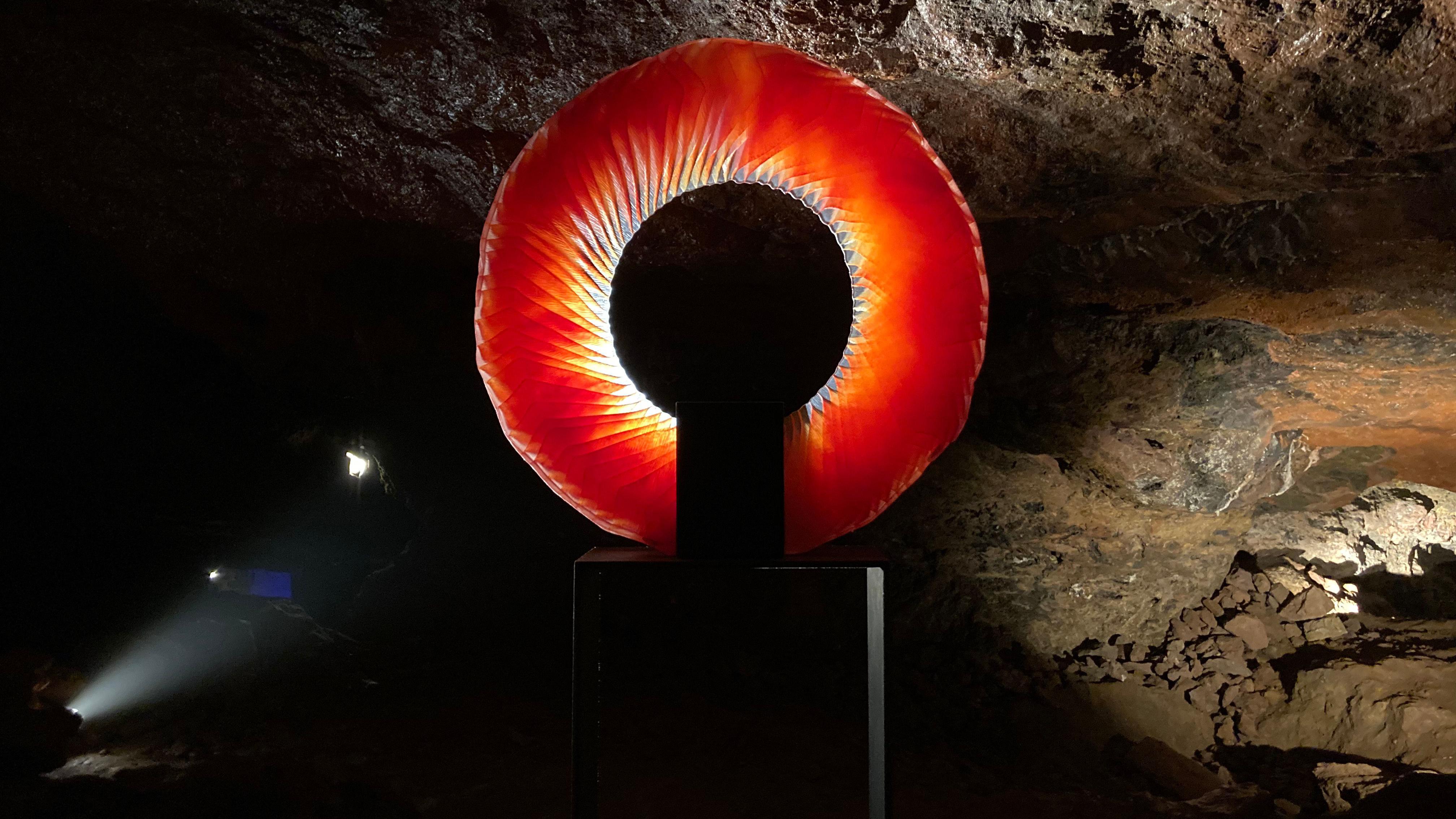 Sculpture trail opens deep below ground in Forest of Dean caves