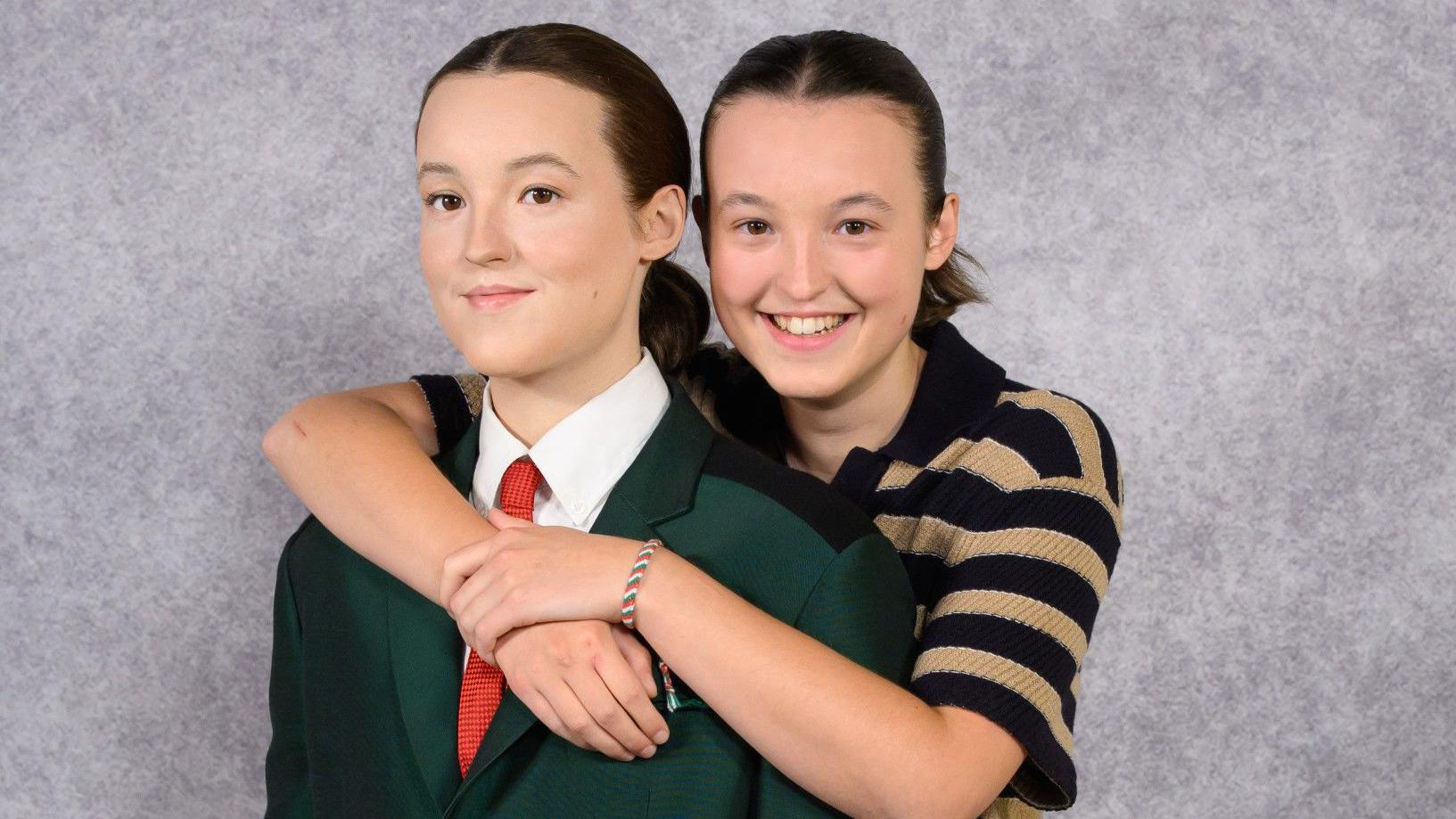 The Last of Us star Bella Ramsey comes face to face with waxwork