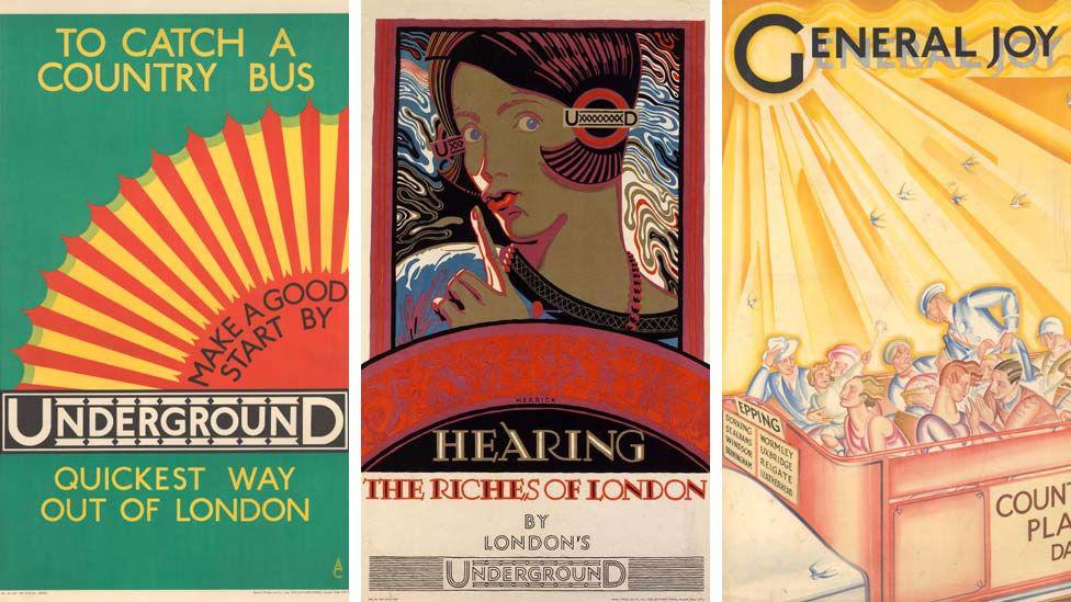 London Underground Art Deco posters on show at transport museum