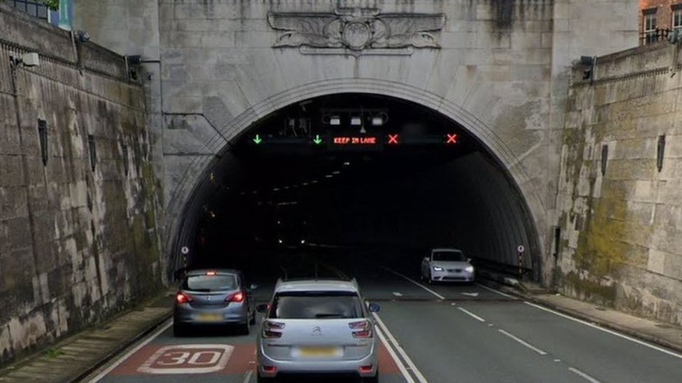 Mersey tunnel to close over four days for maintenance work BBC