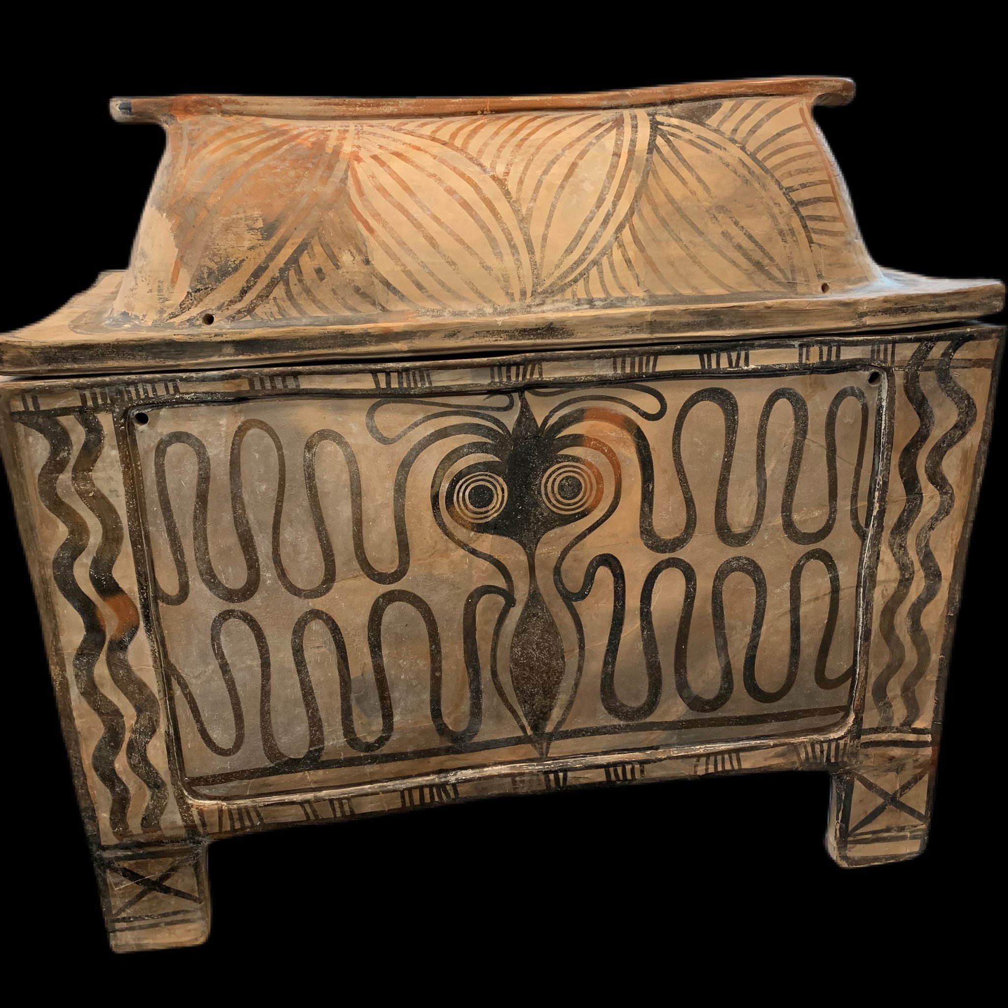 The Larnax, a small chest for human remains from Greek Island of Crete that dates between 1400-1200BC