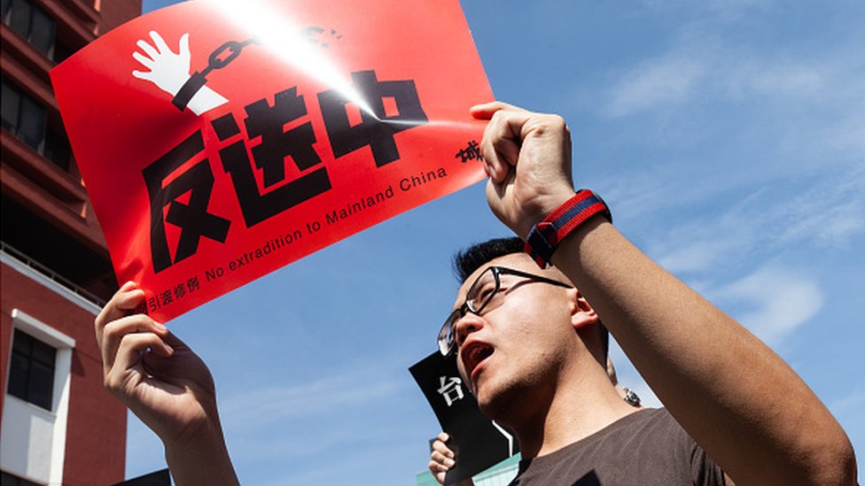 «Никакой экстрадиции в материковый Китай» - это фраза, подвергшаяся прямой цензуре