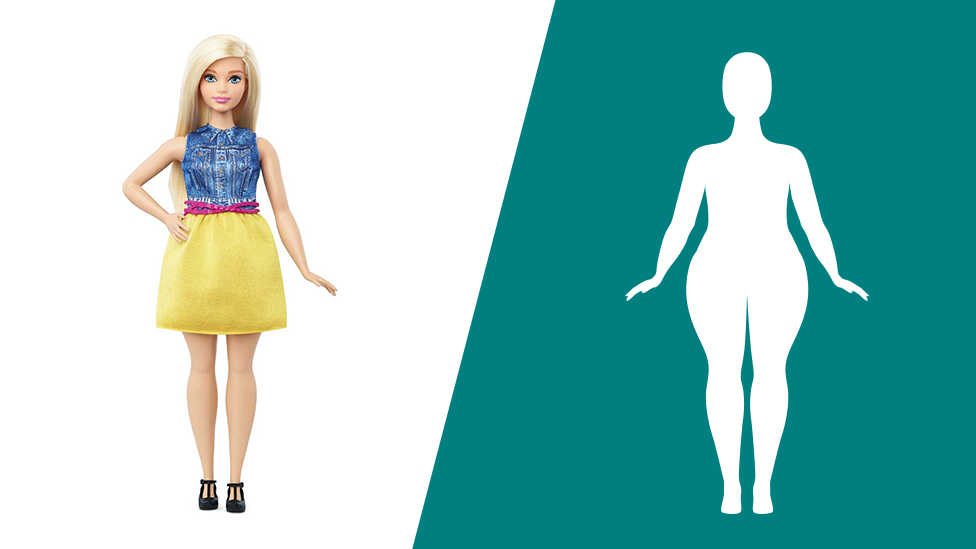 How 'Curvy Barbie' compare with an average woman? - BBC News