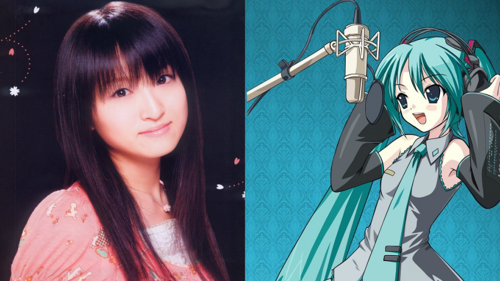 Saki Fujita (izda) es la actriz que dobla la voz de Miku. Saki Fujita (izda) es la actriz que dobla la voz de Miku.