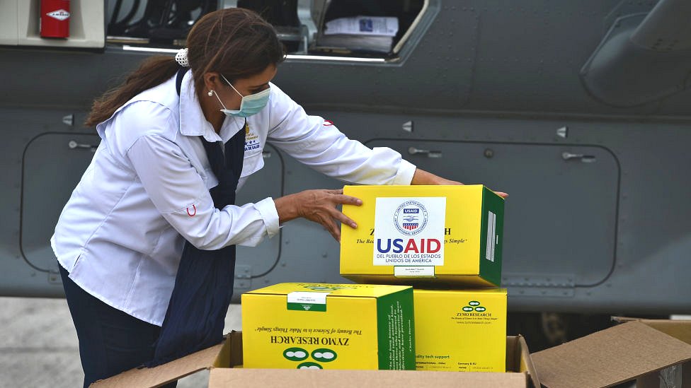 USAID aid sent to Honduras.