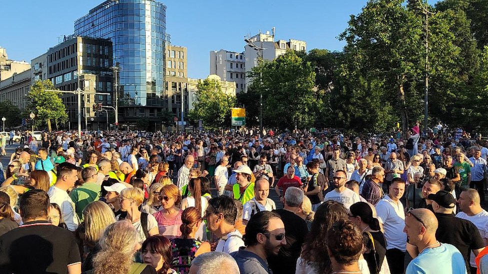protest, Beograd, Srbija protiv nasilja