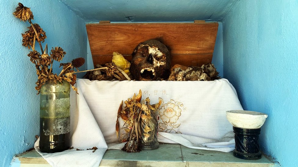 Skull in Pomuch Cemetery