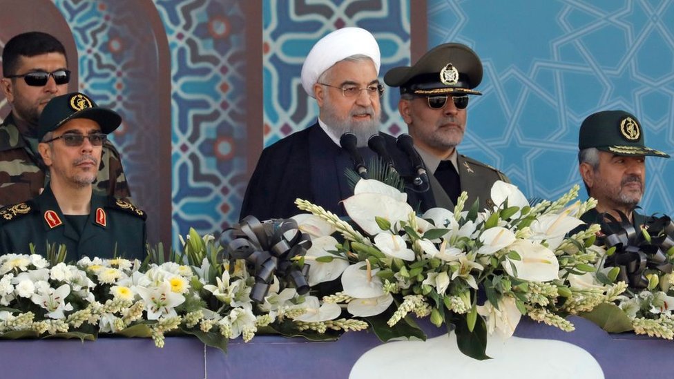 El gobierno de Hasán Rouhaní defiende que su programa de misiles tiene sólo un objetivo defensivo. Hasán Rouhaní