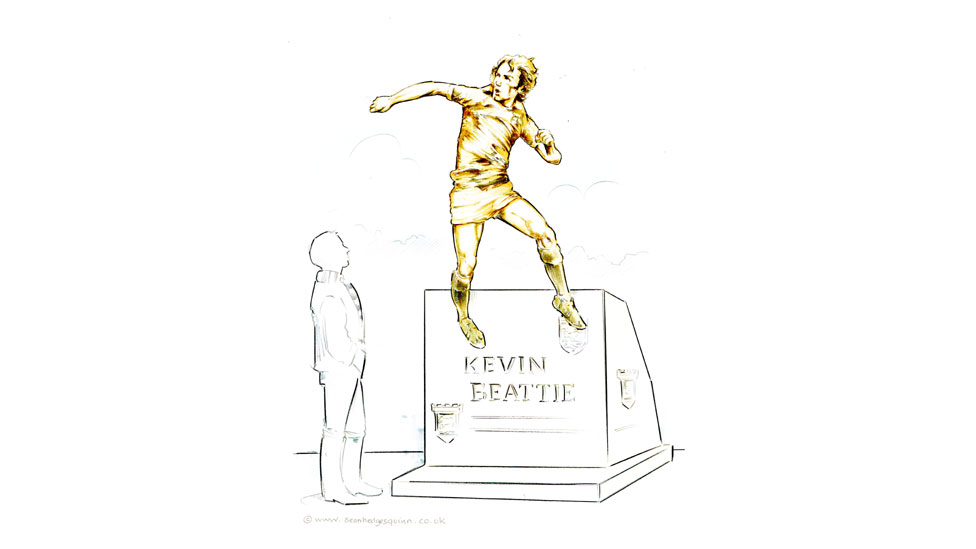 Дизайн статуи в честь Кевина Битти