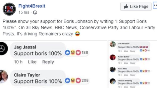 The Real People Pretending To Be Boris Bots On Facebook c News