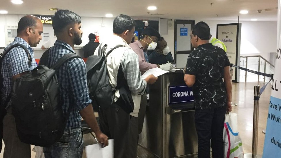 Trivandrum International Airport di Thiruvananthapuram, India.