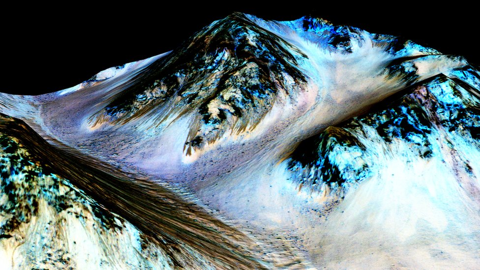 Montañas en Marte