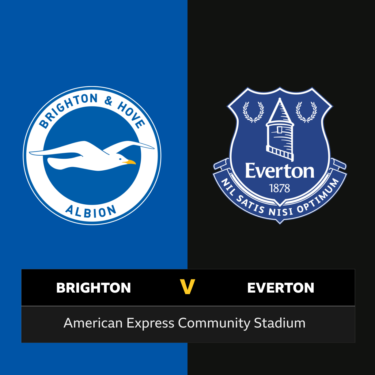 Follow Brighton vs Everton live