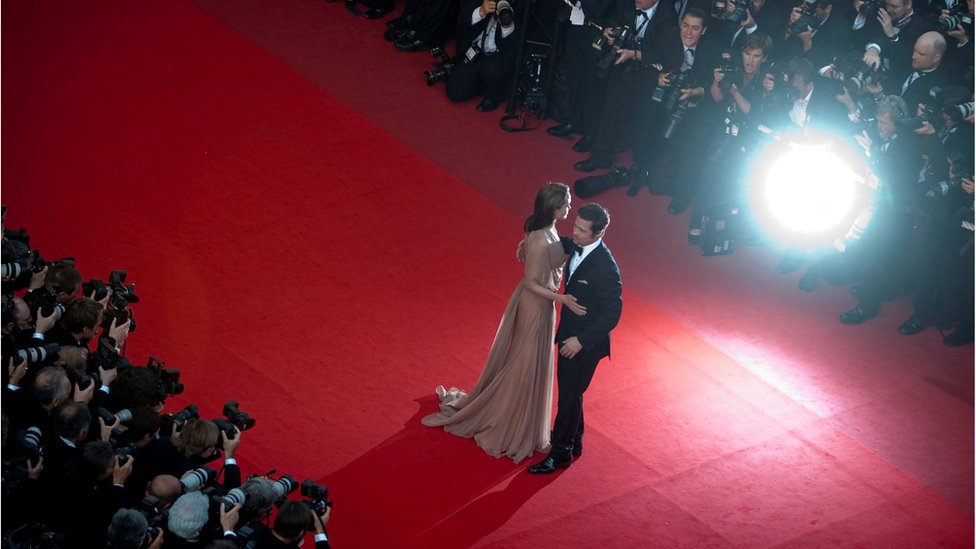 Питт и Джоли на премьере фильма в 2009 году
