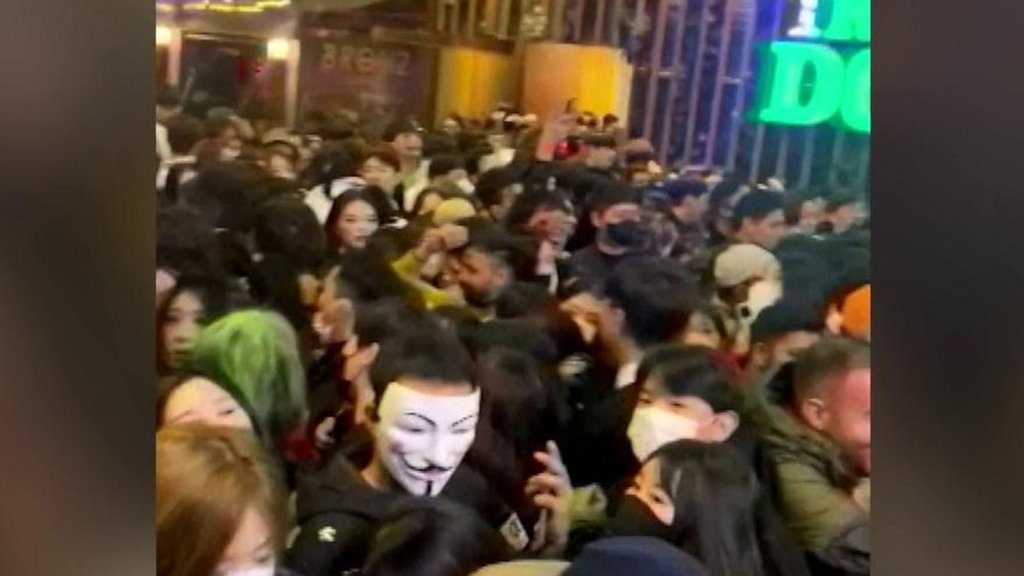 South Korea Halloween crush: Video shows panic as crowd surges