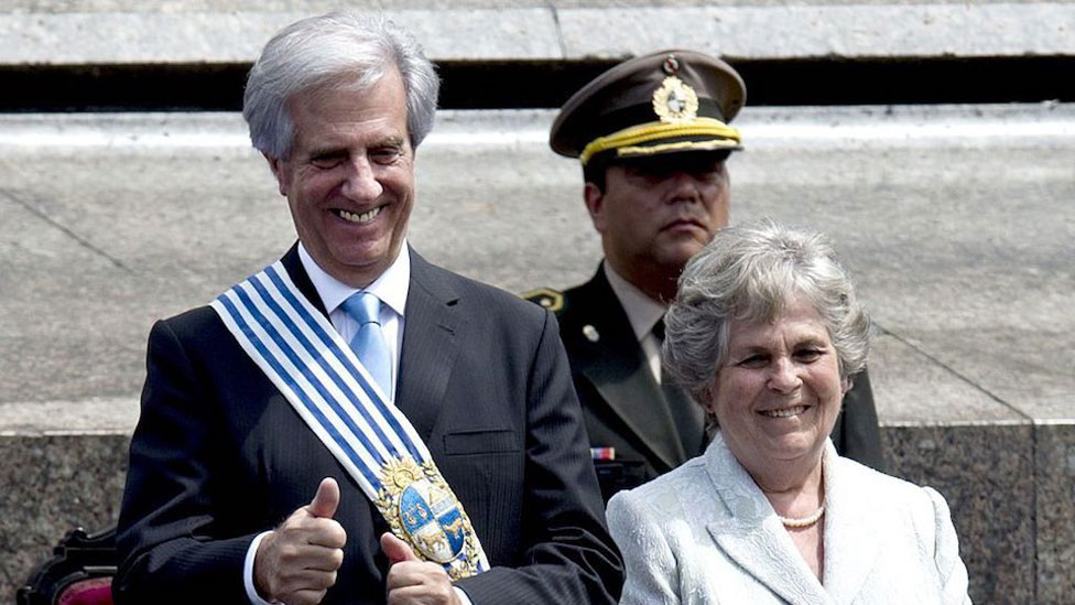 María Auxiliadora Delgado y Tabaré Vázquez