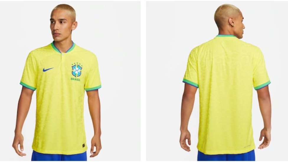 Reprodução da página de e-commerce da Nike com camiseta feminina da seleção