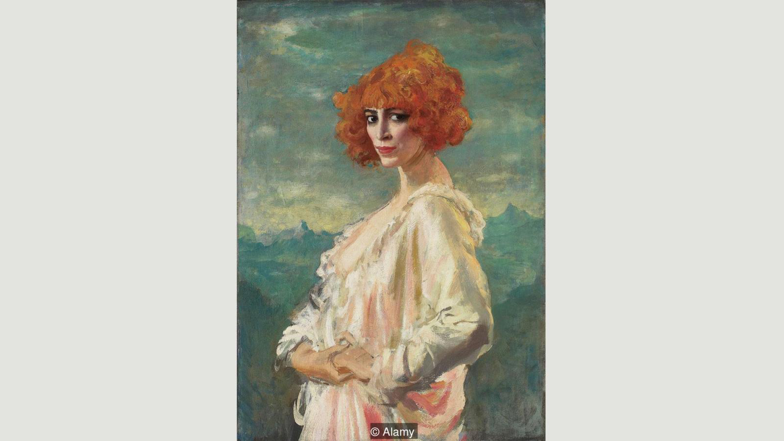 El amante de Casati, Augusto John, pintó este retrato de ella en 1919 el cual fue calificado de "sexy" por TE Lawrence e inspiró el poema de Jack Kerouac. (Foto: Alamy) Retrato de Casati por Augusto John. (Foto: Alamy)