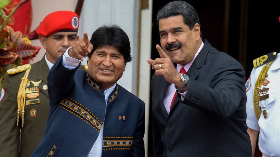 Evo Morales (izquierda) y Nicolás Maduro