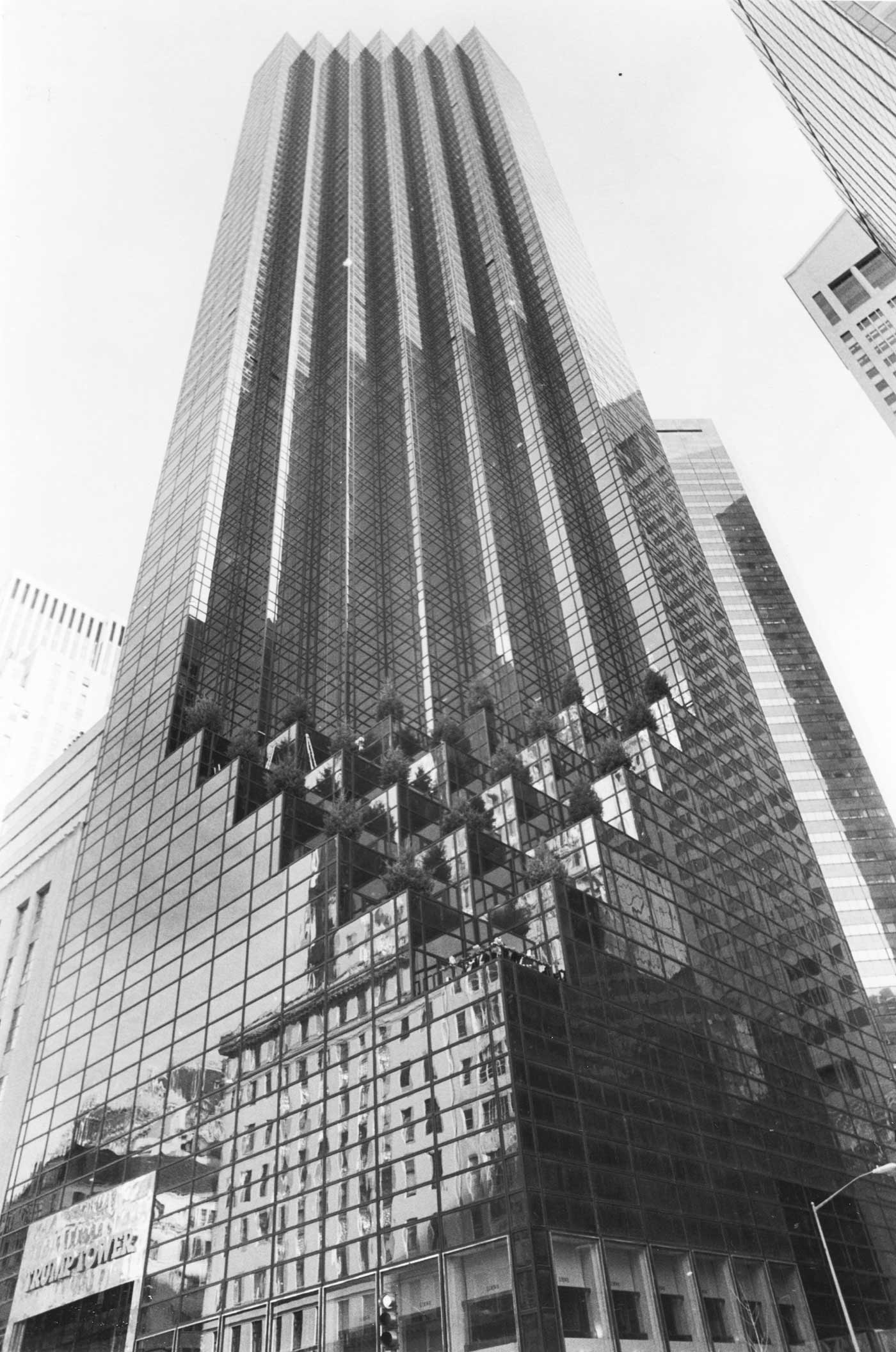General view of the 58-floor Trump Tower in Manhattan on 8 December 1983