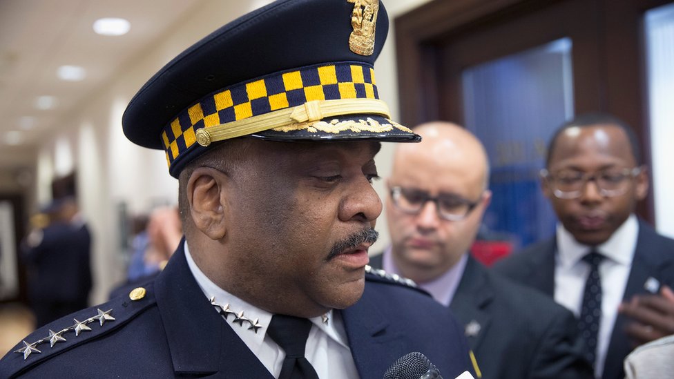 Начальник полиции Чикаго Эдди Джонсон. 13 апреля 2014 г.