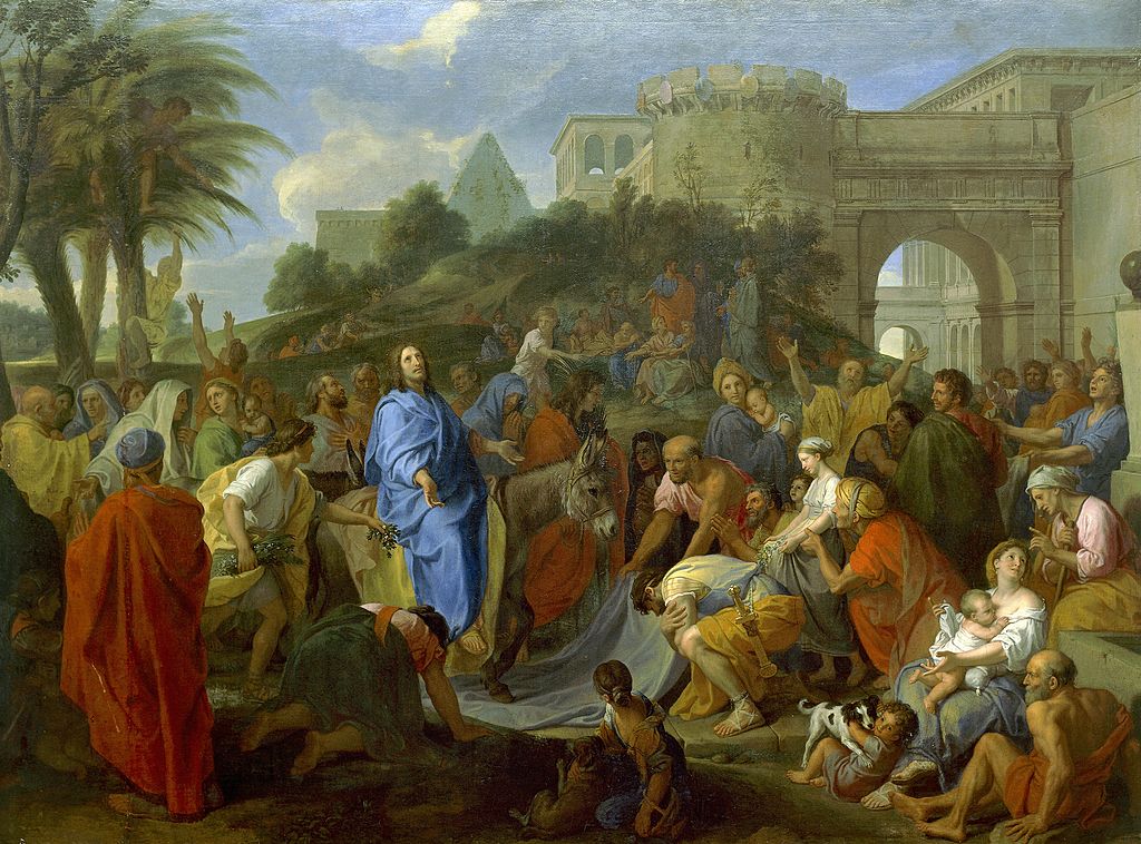 لوحة تصور دخول المسيح أورشليم