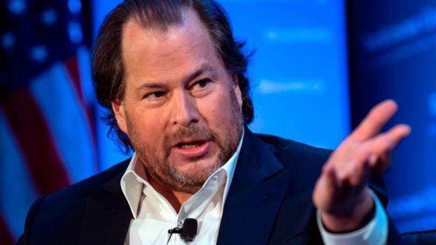 Bos Salesforce, Marc Benioff menjadi penasehat Liu dan rekan-rekannya saat mereka memulai bisnis.