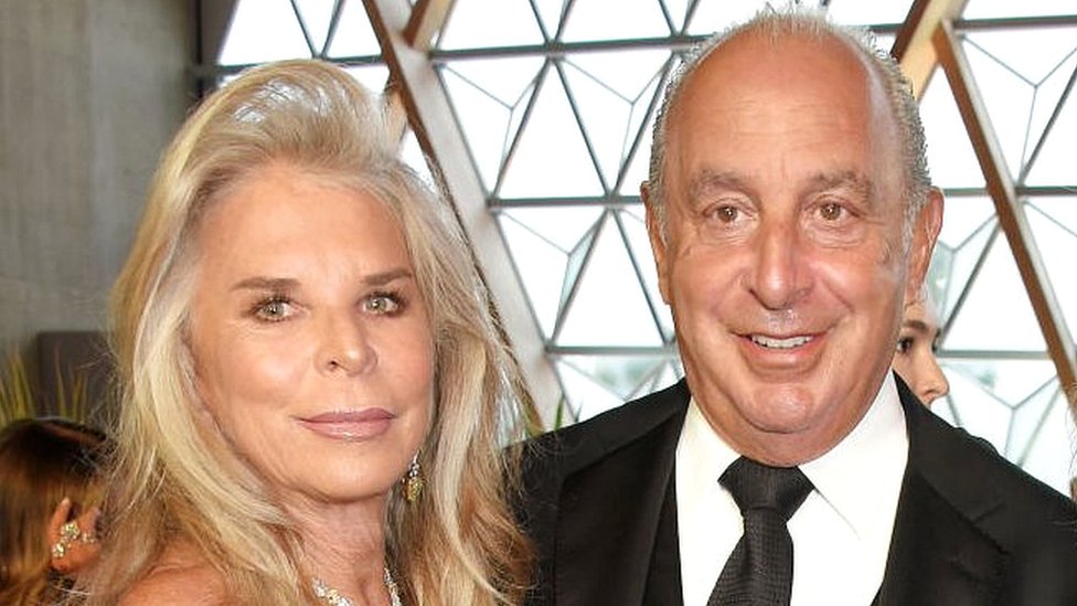 Sir Philip Green and Lady Cristina Green