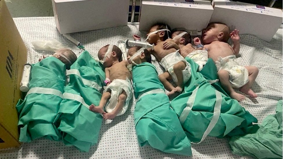 Bebe u bolnici Al Šifa 12. novembar 2023.