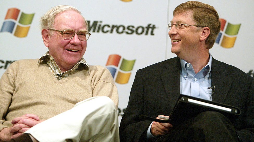 Warren Buffett y Bill Grates en 2003