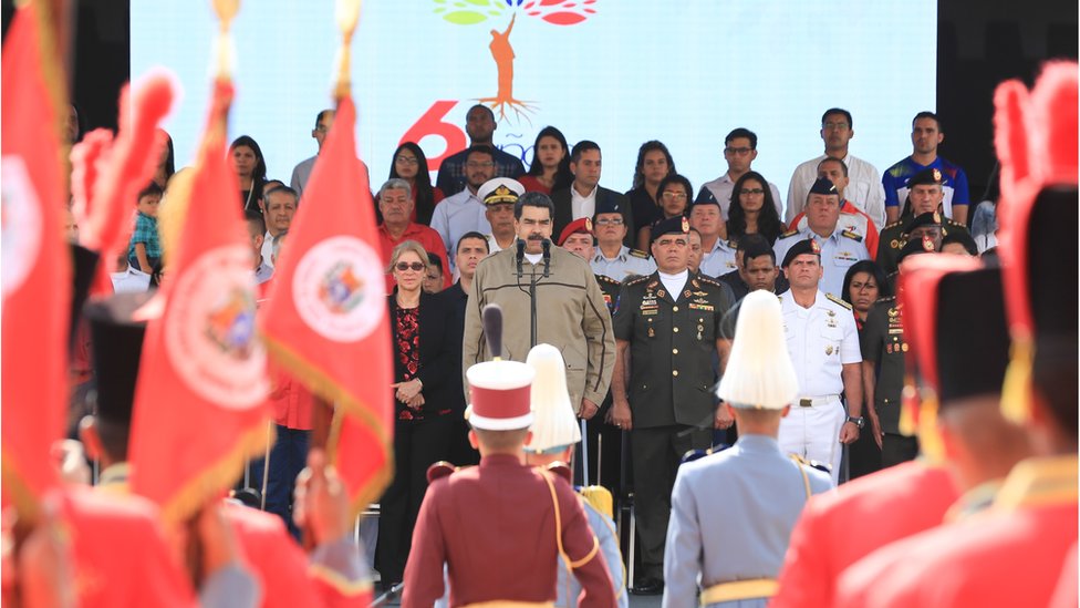 Nicolás Maduro durante el acto de conmemoración del sexto aniversario de la muerte de Hugo Chávez