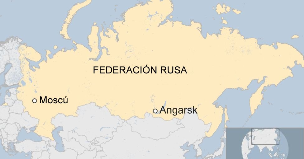 Mapa de Angarsk